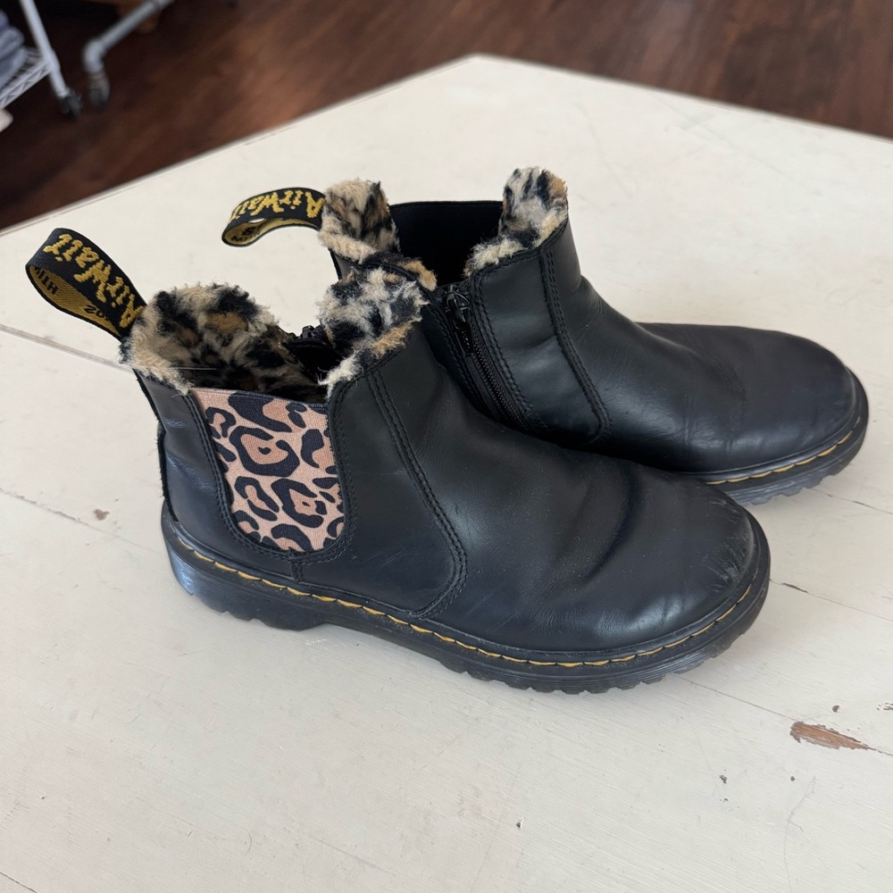 Dr. Martens Black Ankle Boots with Classic Design